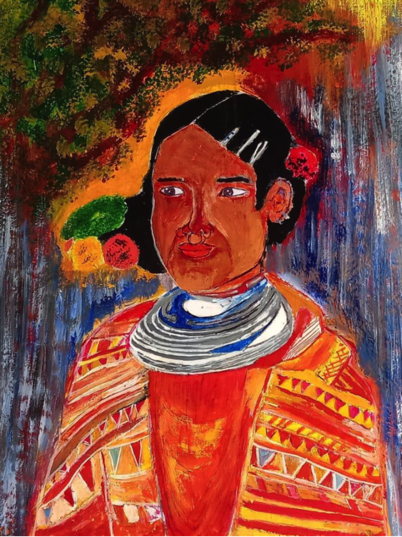 The Tribal Mona Lisa by Afresh Frankincense